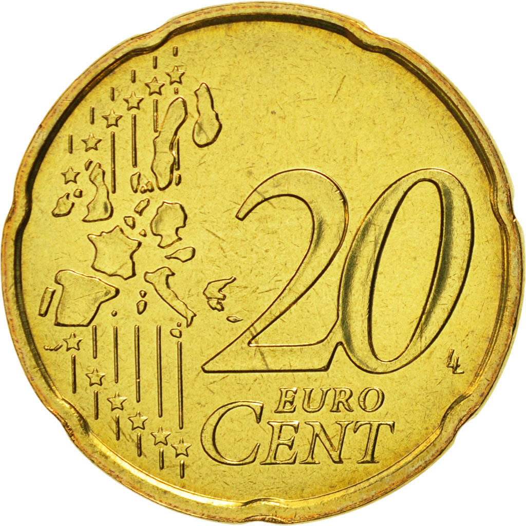 Coin, France, 20 Euro Cent, 2006, MS(65-70), Brass, KM:1286