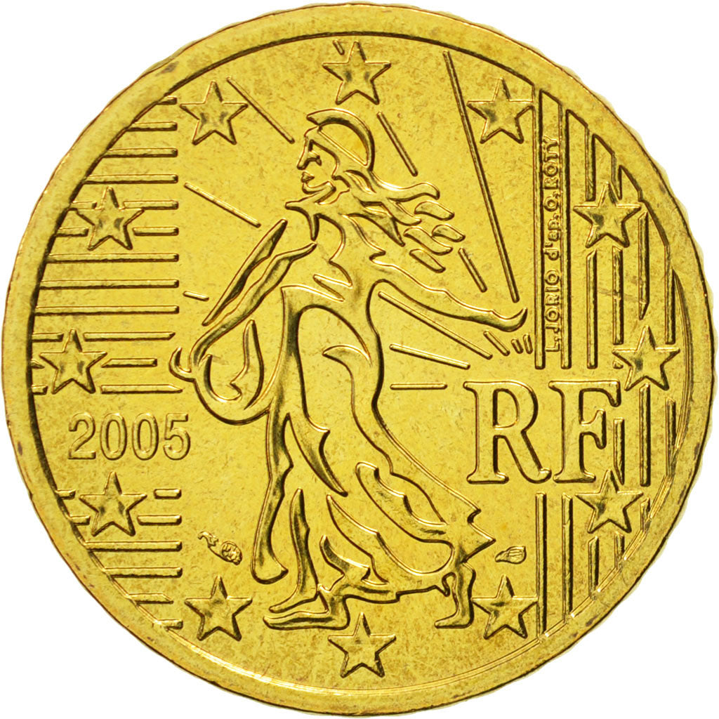 Coin, France, 50 Euro Cent, 2005, MS(65-70), Brass, KM:1287
