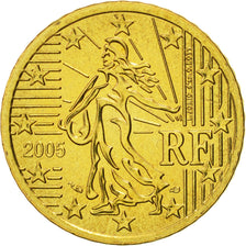 Coin, France, 50 Euro Cent, 2005, MS(65-70), Brass, KM:1287