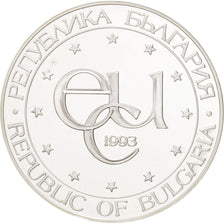 BULGARIA, 500 Leva, 1993, KM #206, MS(65-70), Silver, 33.62