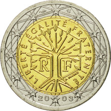 France, 2 Euro, 2003, MS(65-70), Bi-Metallic, KM:1289
