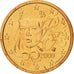 Munten, Frankrijk, Euro Cent, 2000, FDC, Copper Plated Steel, KM:1282
