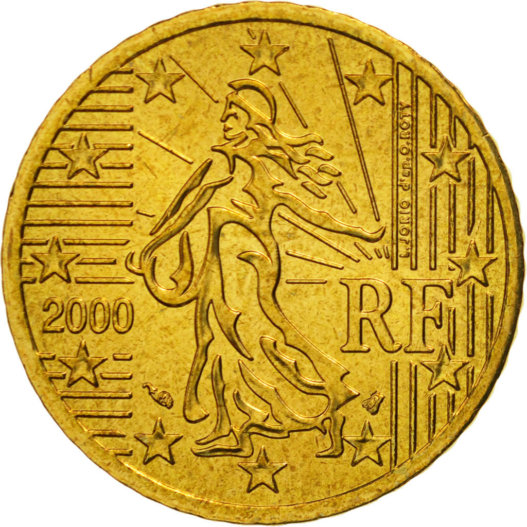Coin, France, 50 Euro Cent, 2000, MS(65-70), Brass, KM:1287