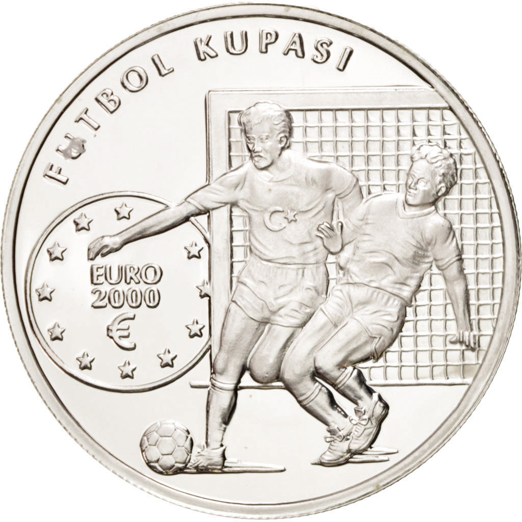 Munten, Turkije, 7 500 000 Lira, 2000, FDC, Zilver