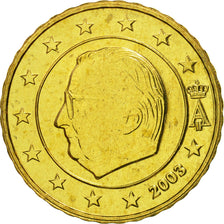 Belgium, 10 Euro Cent, 2003, MS(65-70), Brass, KM:227