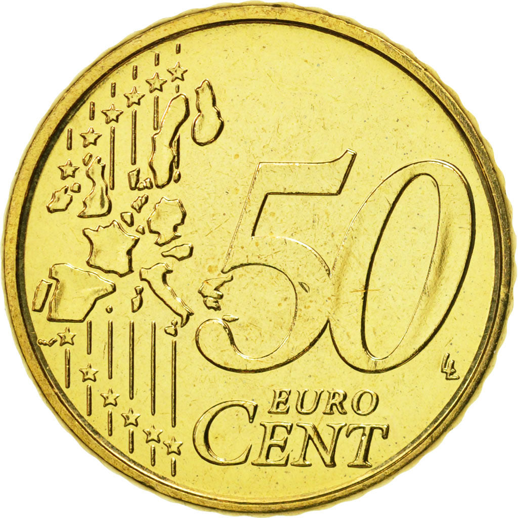 Belgium, 50 Euro Cent, 2003, MS(65-70), Brass, KM:229