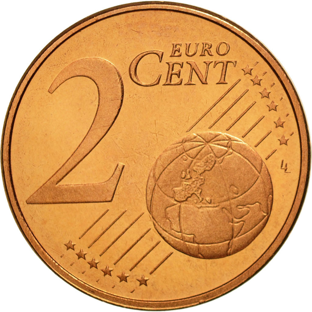 Luxembourg, 2 Euro Cent, 2003, MS(65-70), Copper Plated Steel, KM:76