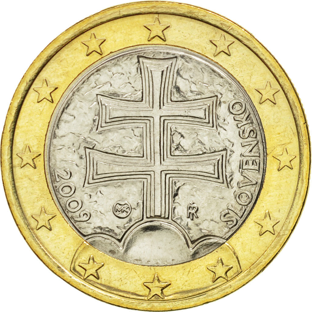 Eslovaquia, Euro, 2009, SC, Bimetálico, KM:101