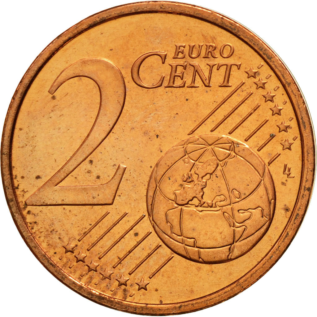 REPUBLIKA IRLANDII, 2 Euro Cent, 2003, Sandyford, MS(65-70), Miedź platerowana