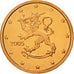 Finland, 2 Euro Cent, 2005, MS(65-70), Copper Plated Steel, KM:99