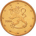 Finlandia, Euro Cent, 2006, FDC, Cobre chapado en acero, KM:98