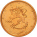 Finlandia, 2 Euro Cent, 2006, Vantaa, MS(65-70), Miedź platerowana stalą