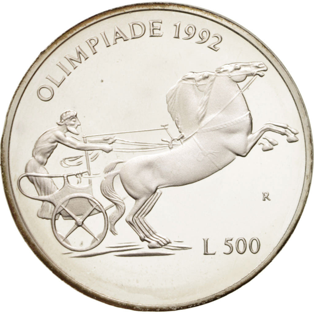 Moneta, San Marino, 500 Lire, 1992, FDC, Argento, KM:276