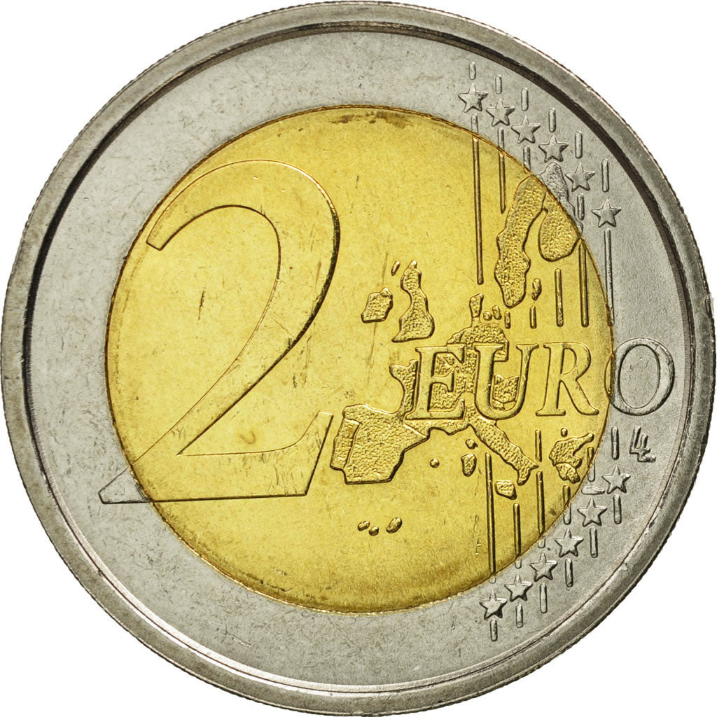 Italy, 2 Euro, 2002, MS(65-70), Bi-Metallic, KM:217