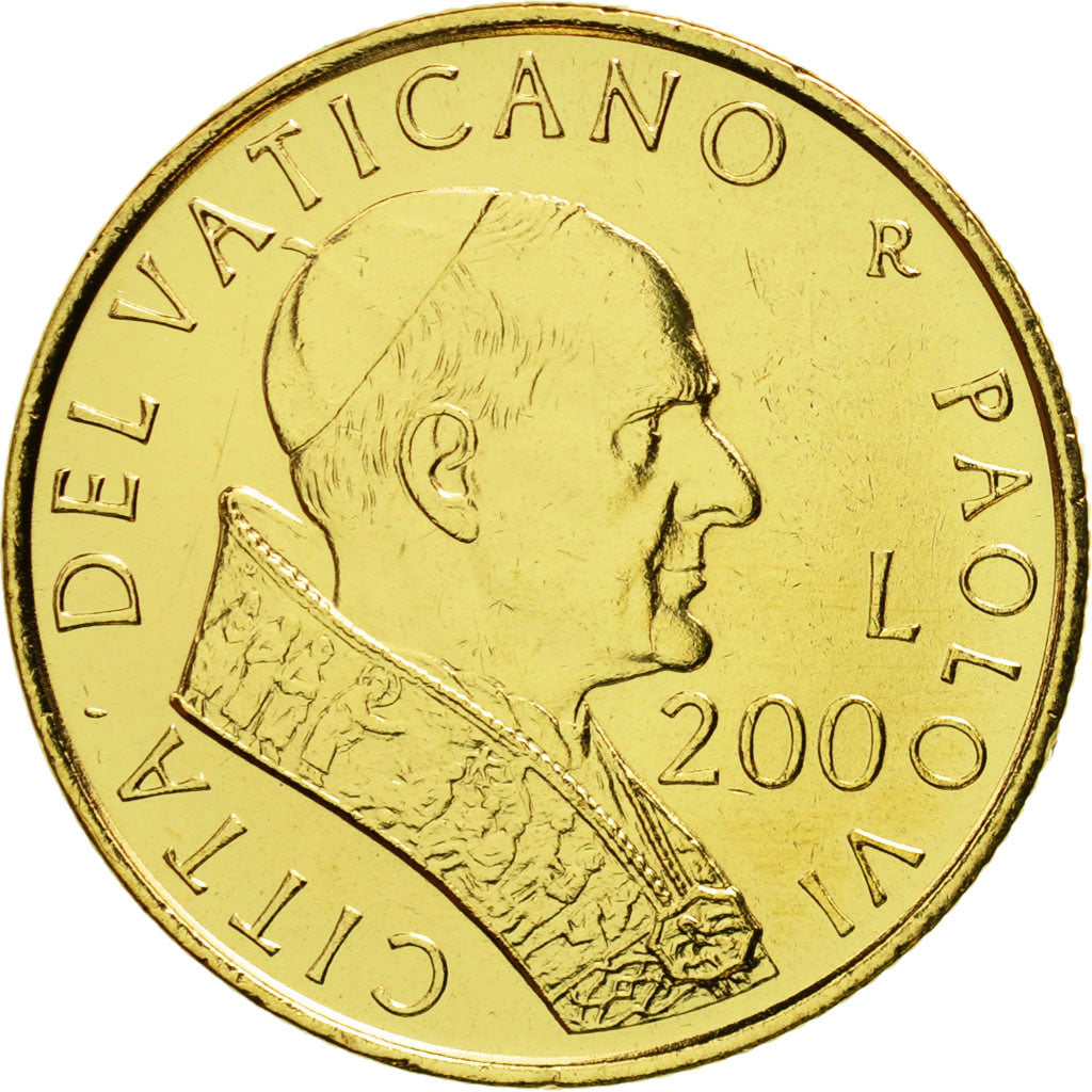 CITTÀ DEL VATICANO, John Paul II, 200 Lire, 2001, Rome, FDC, Ottone, KM:335