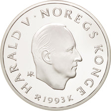 Moneta, Norvegia, Harald V, 100 Kroner, 1993, FDC, Argento, KM:450