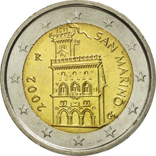San Marino, 2 Euro, 2002, MS(65-70), Bi-Metallic, KM:447