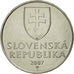 Coin, Slovakia, 2 Koruna, 2007, MS(65-70), Nickel plated steel, KM:13