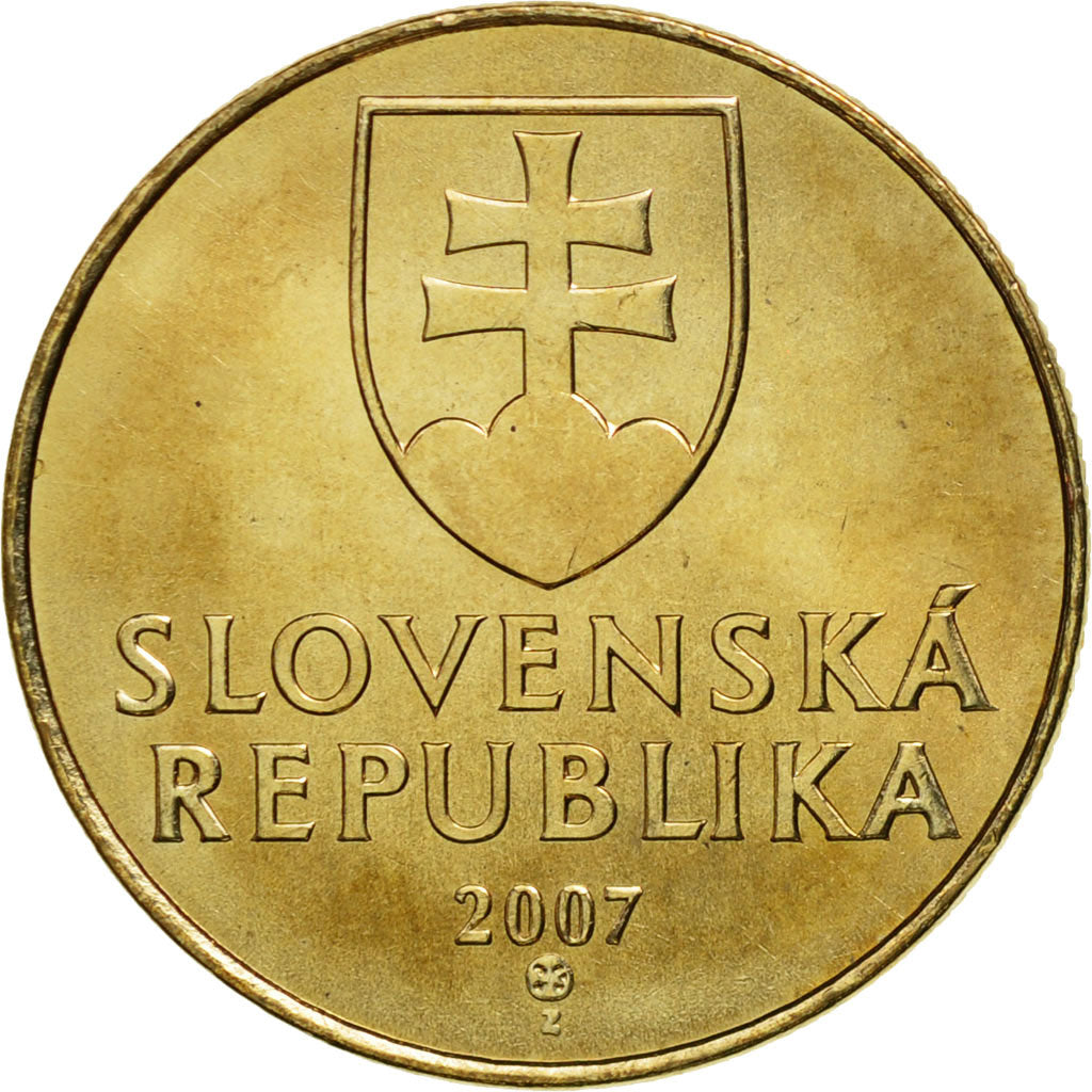 Munten, Slowakije, Koruna, 2007, FDC, Bronze Plated Steel, KM:12