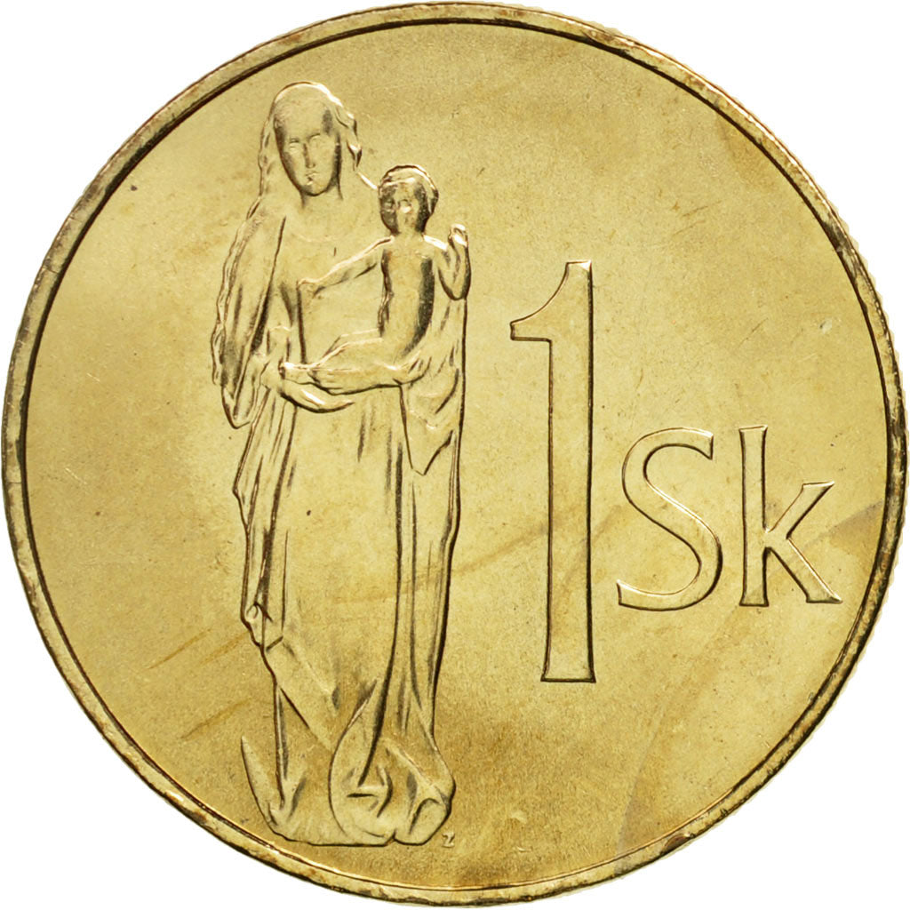 Munten, Slowakije, Koruna, 2007, FDC, Bronze Plated Steel, KM:12