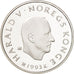 Munten, Noorwegen, Harald V, 100 Kroner, 1993, FDC, Zilver, KM:449