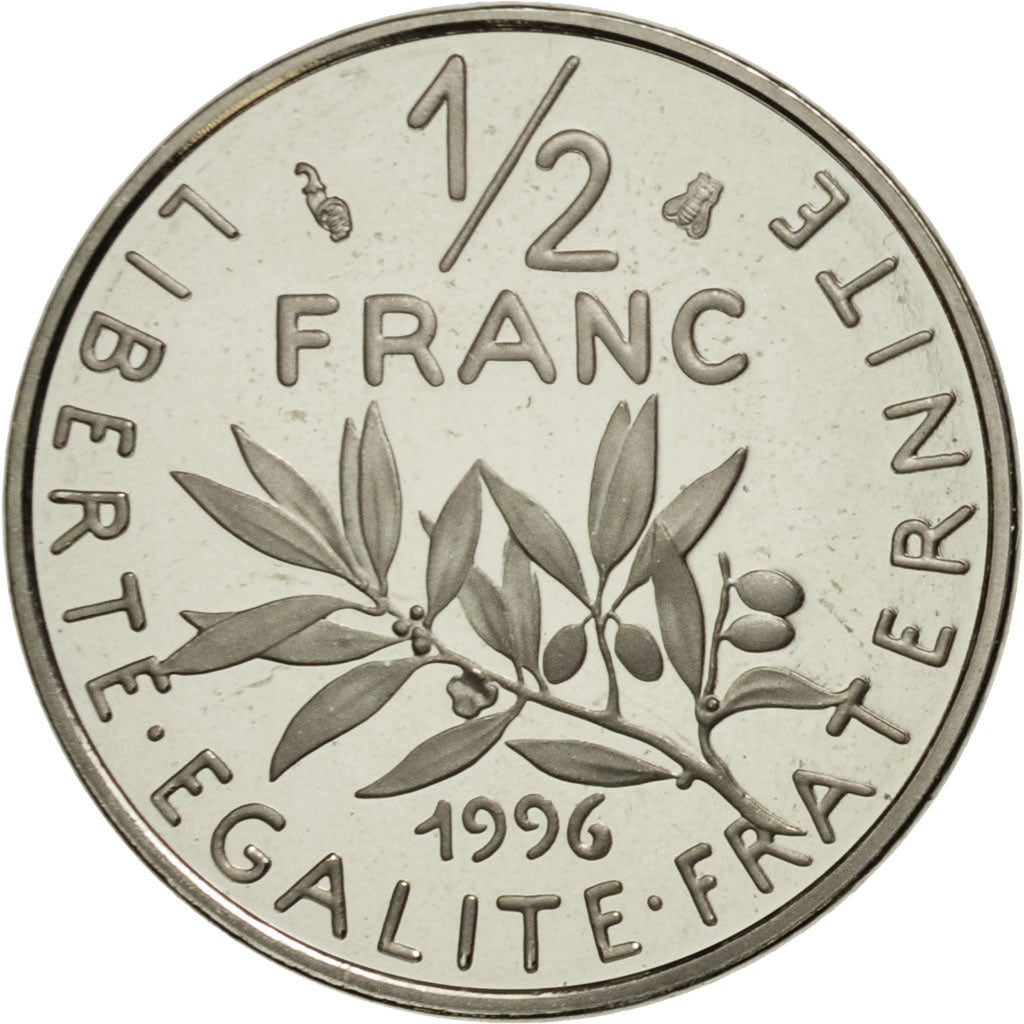 Monnaie, France, Semeuse, 1/2 Franc, 1996, Paris, FDC, Nickel, KM:931.2