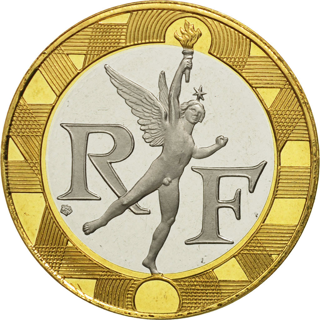 Coin, France, Génie, 10 Francs, 1996, Paris, MS(65-70), Aluminum-Bronze