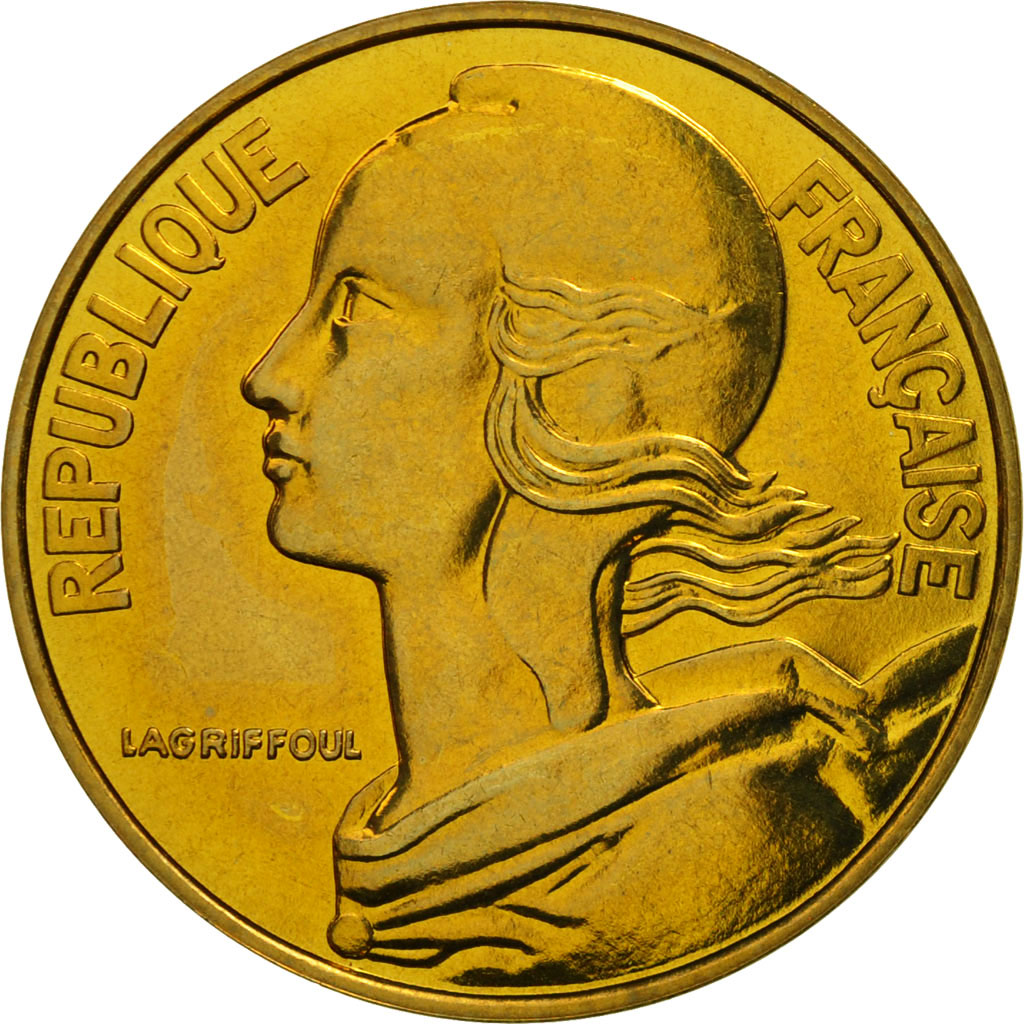 Monnaie, France, Marianne, 20 Centimes, 1987, Paris, FDC, Aluminum-Bronze