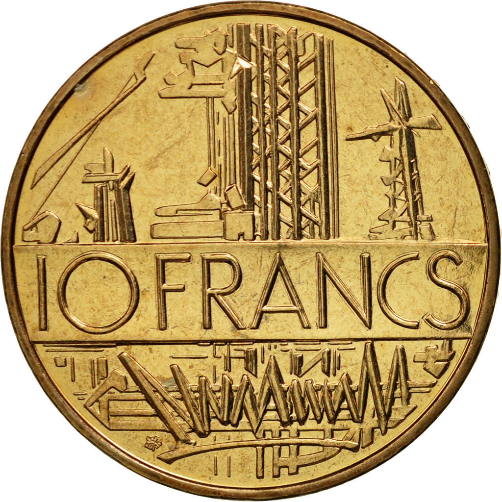 Coin, France, Mathieu, 10 Francs, 1987, Paris, MS(65-70), Nickel-brass, KM:940