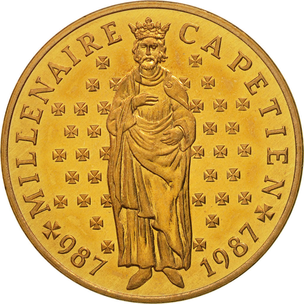 Coin, France, Hugues Capet, 10 Francs, 1987, Paris, MS(65-70), Silver, KM:961