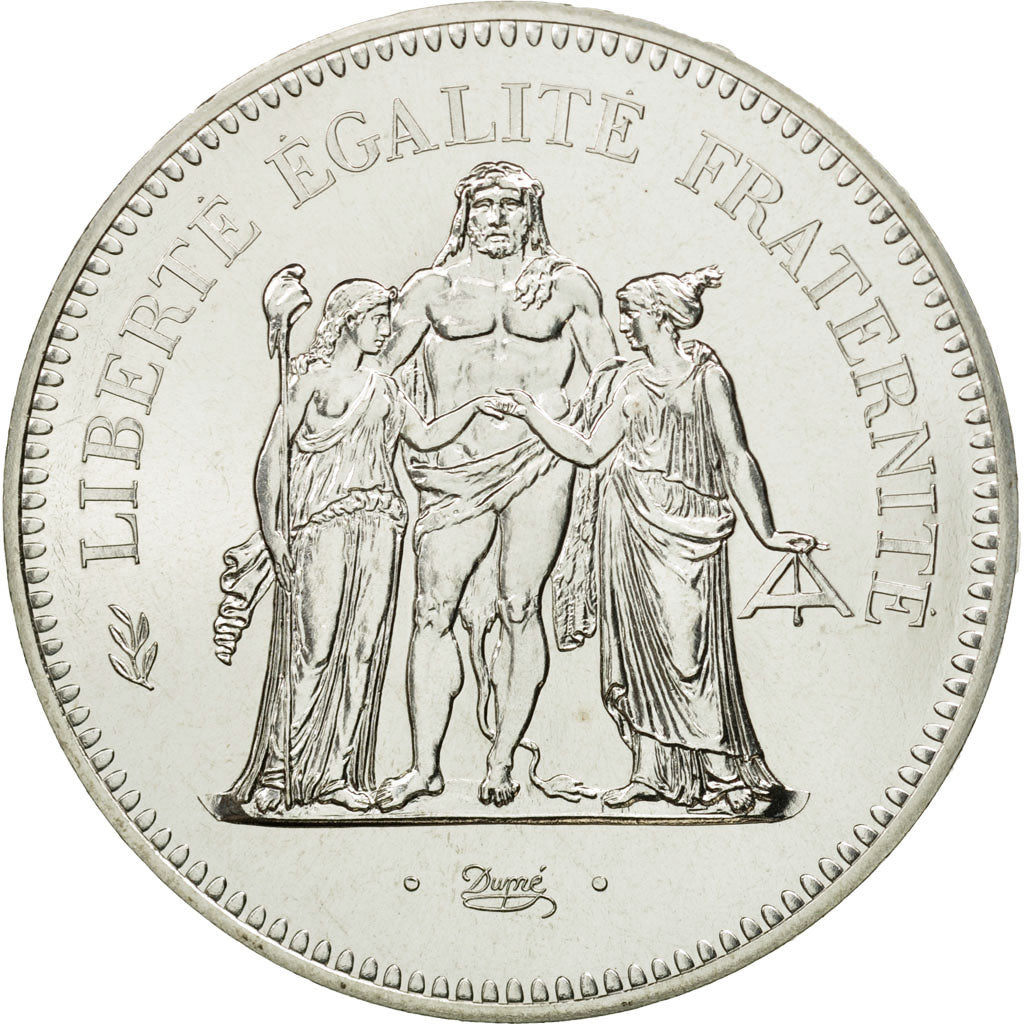 Coin, France, Hercule, 50 Francs, 1978, Paris, MS(65-70), Silver, KM:941.1