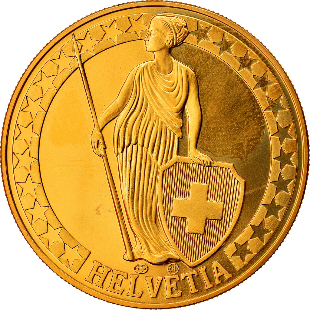 Switzerland, Medal, Der Hallwiler, Die Schweizer Seen, MS(64), Copper-Nickel