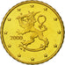 Finland, 10 Euro Cent, 2000, MS(65-70), Brass, KM:101