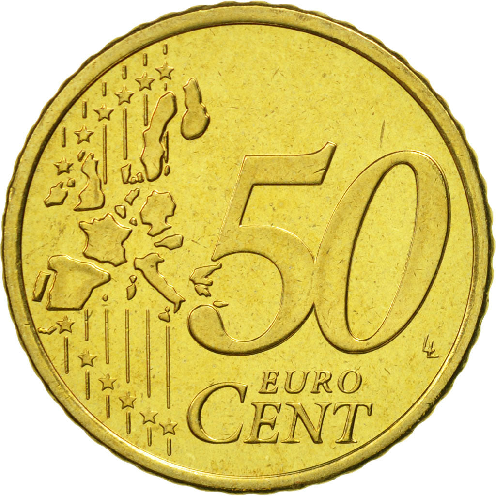 Finland, 50 Euro Cent, 2000, MS(65-70), Brass, KM:103