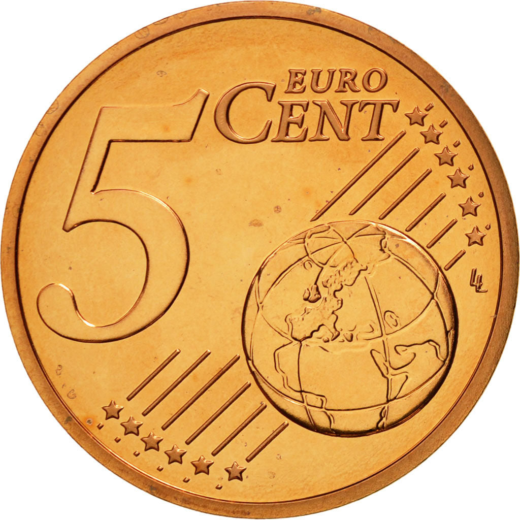 Austria, 5 Euro Cent, 2002, MS(65-70), Copper Plated Steel, KM:3084