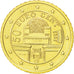 Österreich, 50 Euro Cent, 2002, STGL, Messing, KM:3087
