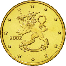 Finland, 10 Euro Cent, 2002, MS(65-70), Brass, KM:101