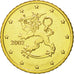 Finlandia, 50 Euro Cent, 2002, FDC, Latón, KM:103