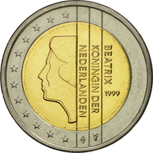 Netherlands, 2 Euro, 1999, MS(65-70), Bi-Metallic, KM:241
