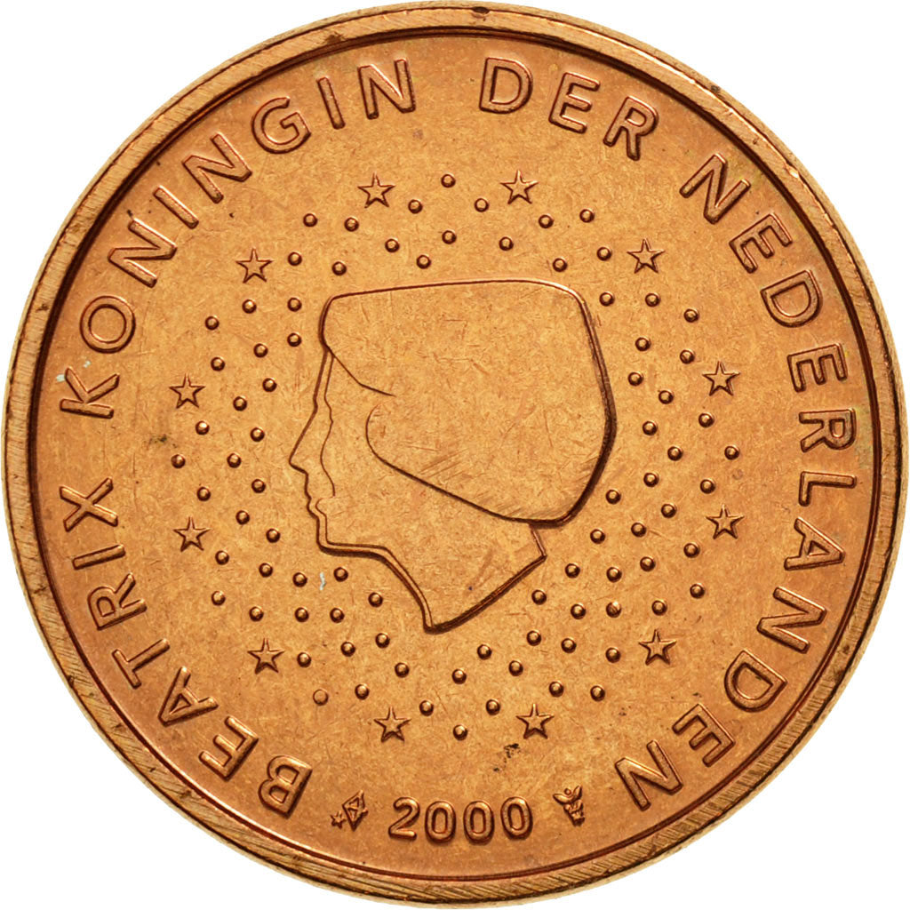 Holandia, 5 Euro Cent, 2000, Utrecht, MS(65-70), Miedź platerowana stalą