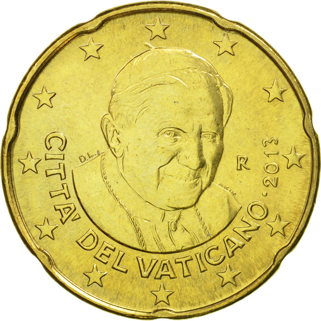 Cité du Vatican, 20 Euro Cent, 2013, FDC, Laiton, KM:386