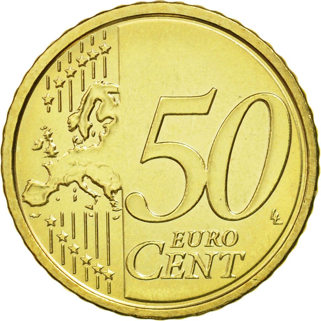 VATICAN CITY, 50 Euro Cent, 2013, MS(65-70), Brass, KM:387