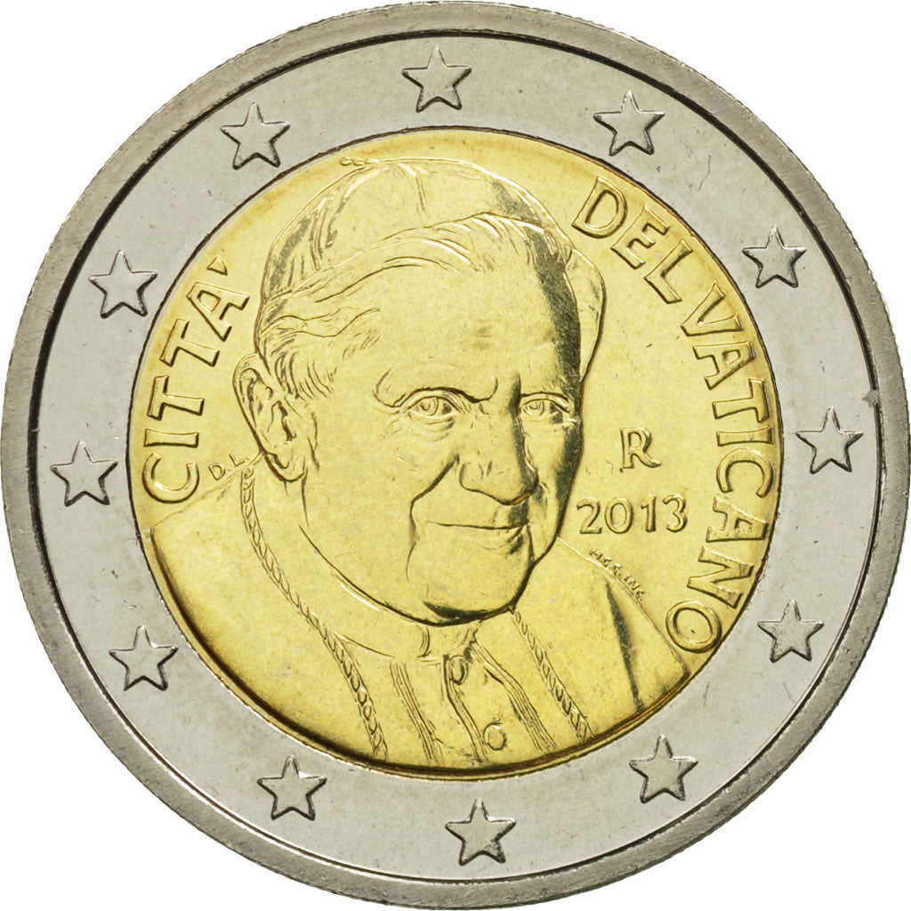 VATICAN CITY, 2 Euro, 2013, MS(65-70), Bi-Metallic, KM:389