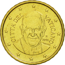 Cité du Vatican, 10 Euro Cent, 2014, FDC, Laiton