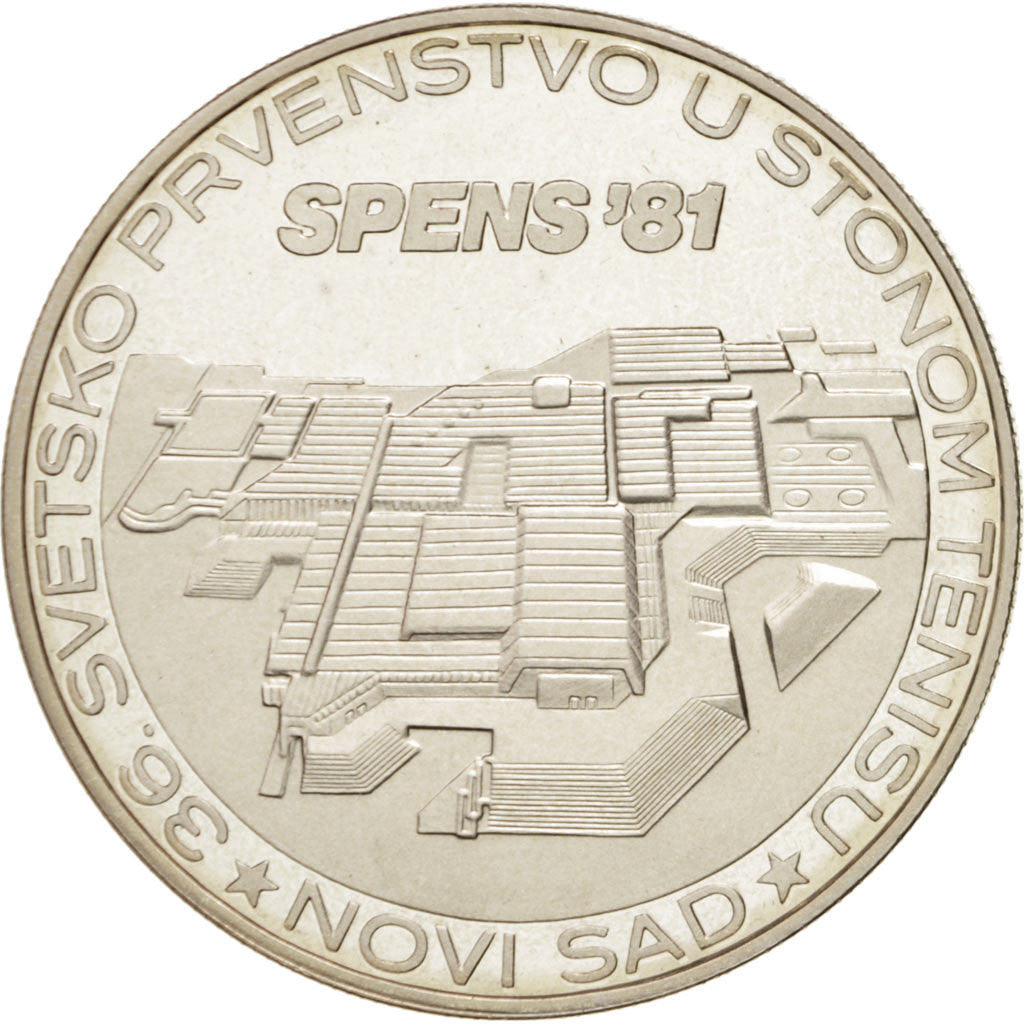Moneda, Yugoslavia, 1500 Dinara, 1981, FDC, Plata, KM:83