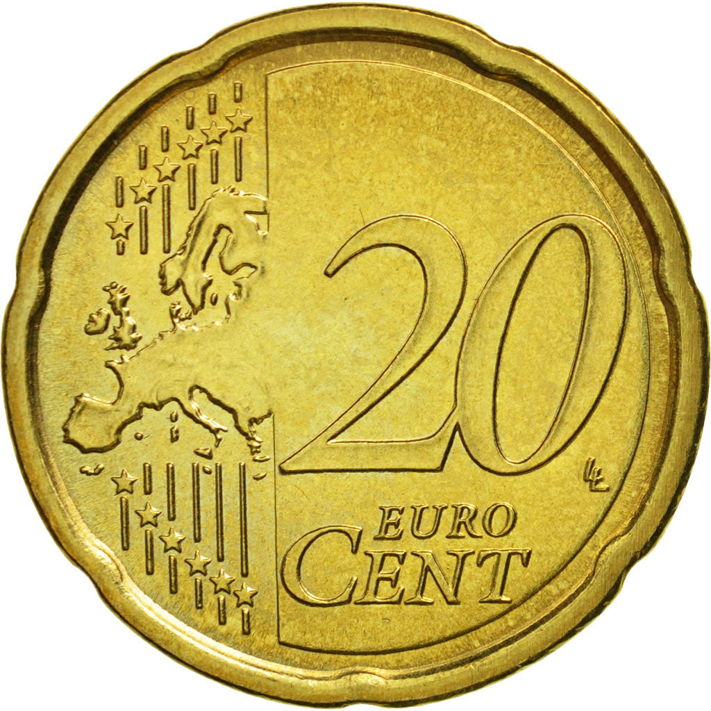 PAŃSTWO WATYKAŃSKIE, 20 Euro Cent, 2014, Rome, MS(65-70), Mosiądz