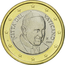 VATICAN CITY, 1 Euro, 2014, MS(65-70), Bi-Metallic