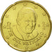 VATICAN CITY, 20 Euro Cent, 2010, MS(65-70), Brass, KM:386