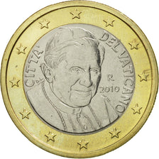 VATICAN CITY, Euro, 2010, MS(65-70), Bi-Metallic, KM:388