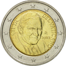 VATICAN CITY, 2 Euro, 2010, MS(65-70), Bi-Metallic, KM:389